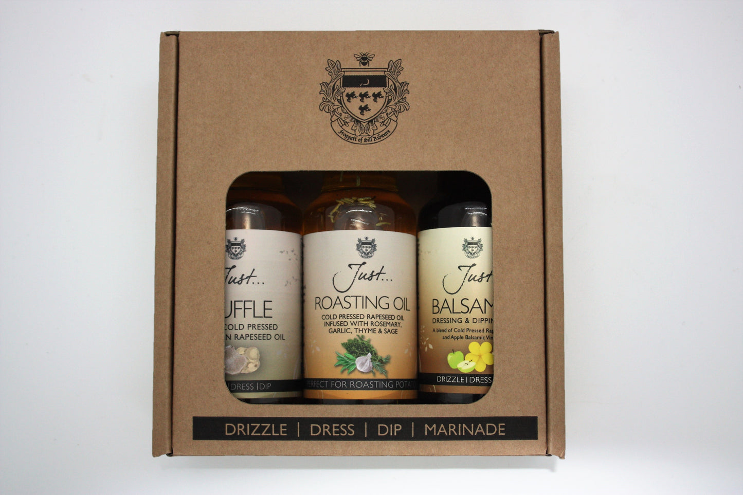 Cook's Gift pack- Truffle, Balsamic, Roasting Infused Cold-Pressed Rapeseed Oil 00ml (Pack of 3)