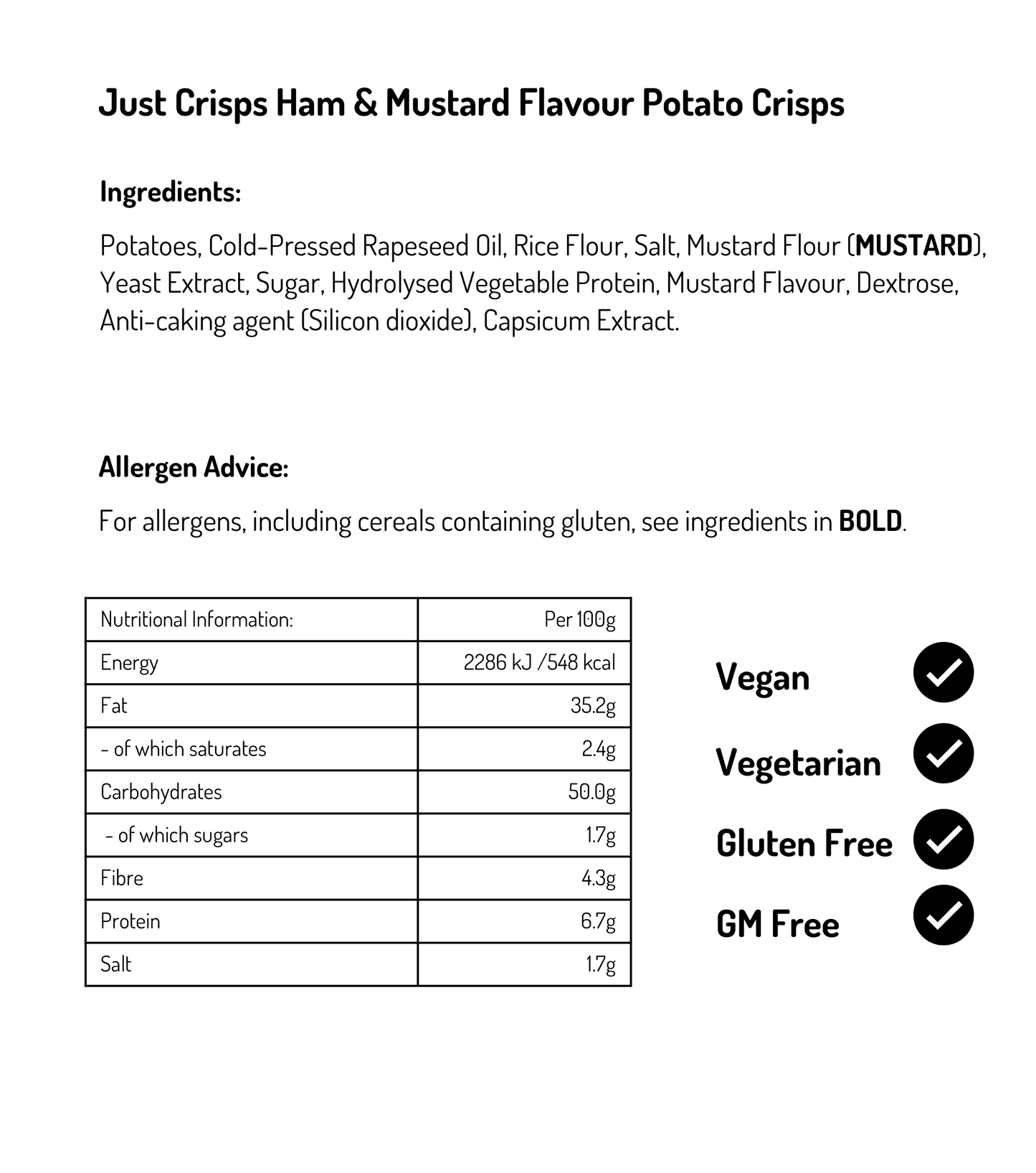 Ham & Mustard 40g (Case of 24)