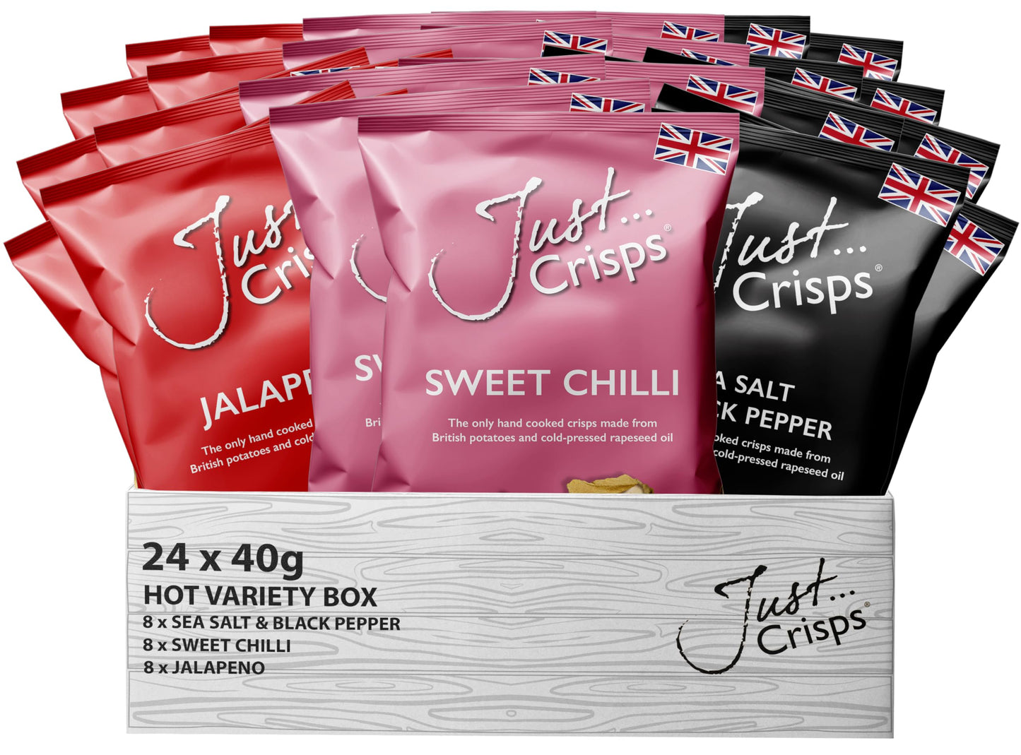 Hot Mixed Variety Box 40g, (Case of 24) EAN 5060159311582