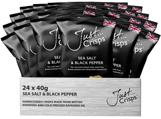 Sea Salt and Black Pepper Crisps 40g (Case of 24)