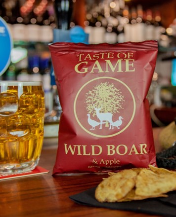 Wild Boar and Apple Potato Crisps 40g (Case of 24)