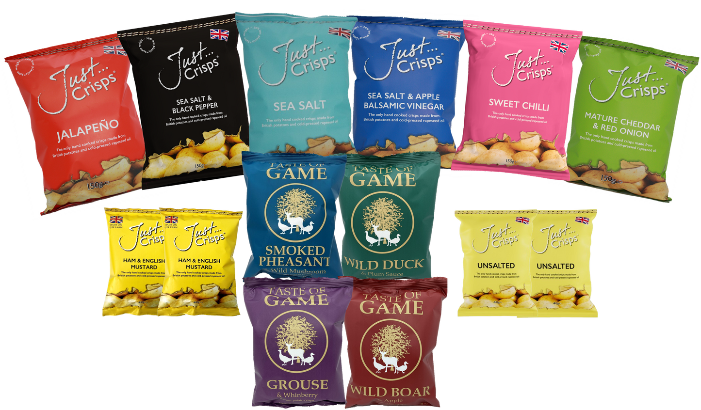 A complete selection of our crisps - Variety box