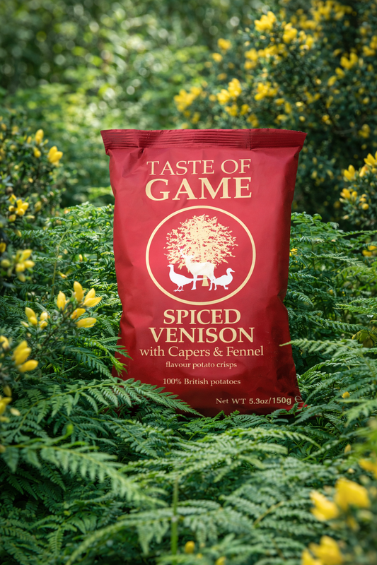 Spiced Venison with Capers & Fennel Potato Crisps 150g (Case of 12)