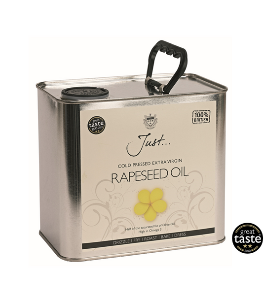Cold Pressed Rapeseed Oil 2.5 litre tin (Pack of 1)