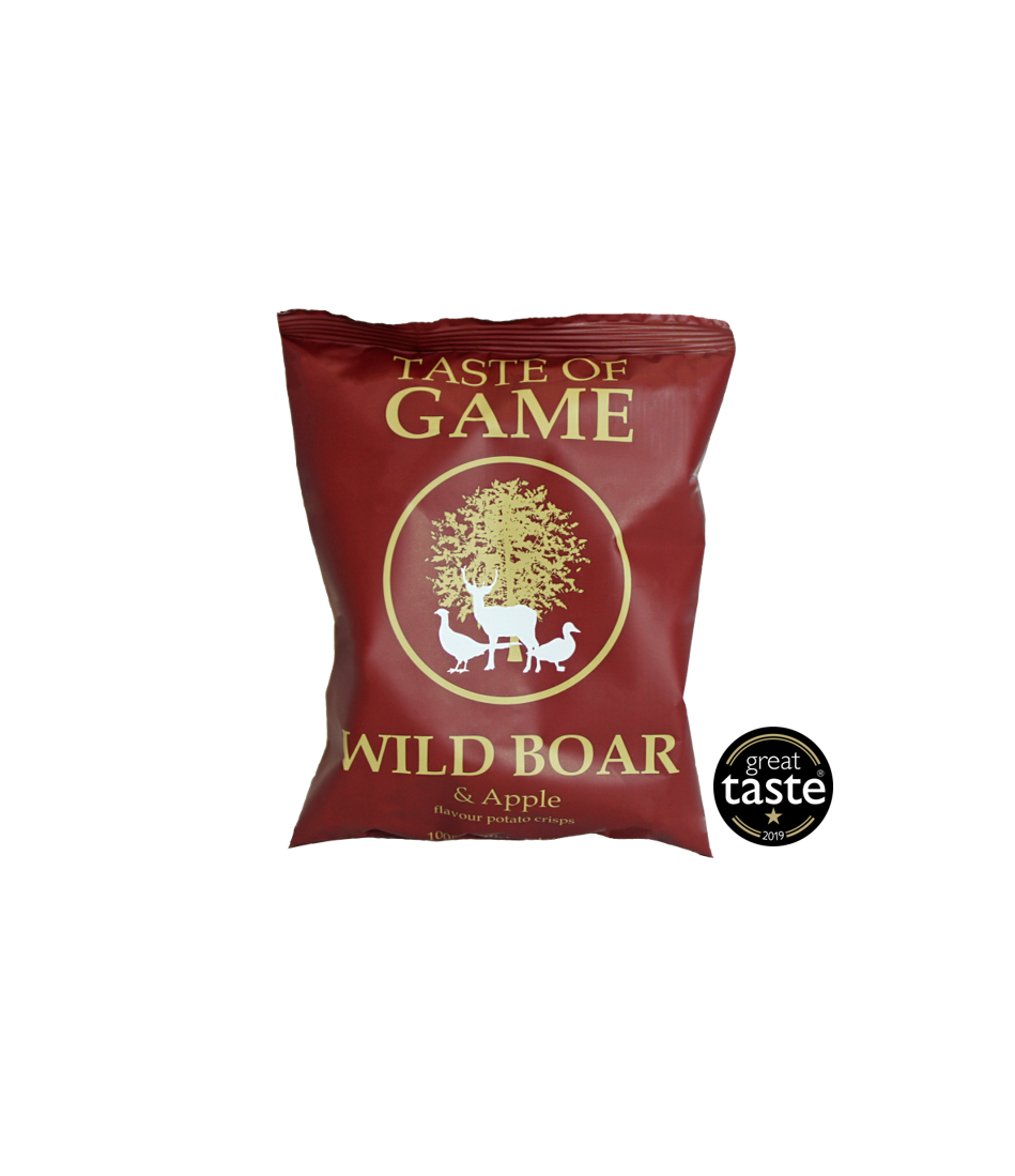 Wild Boar and Apple Potato Crisps 40g (Case of 24)