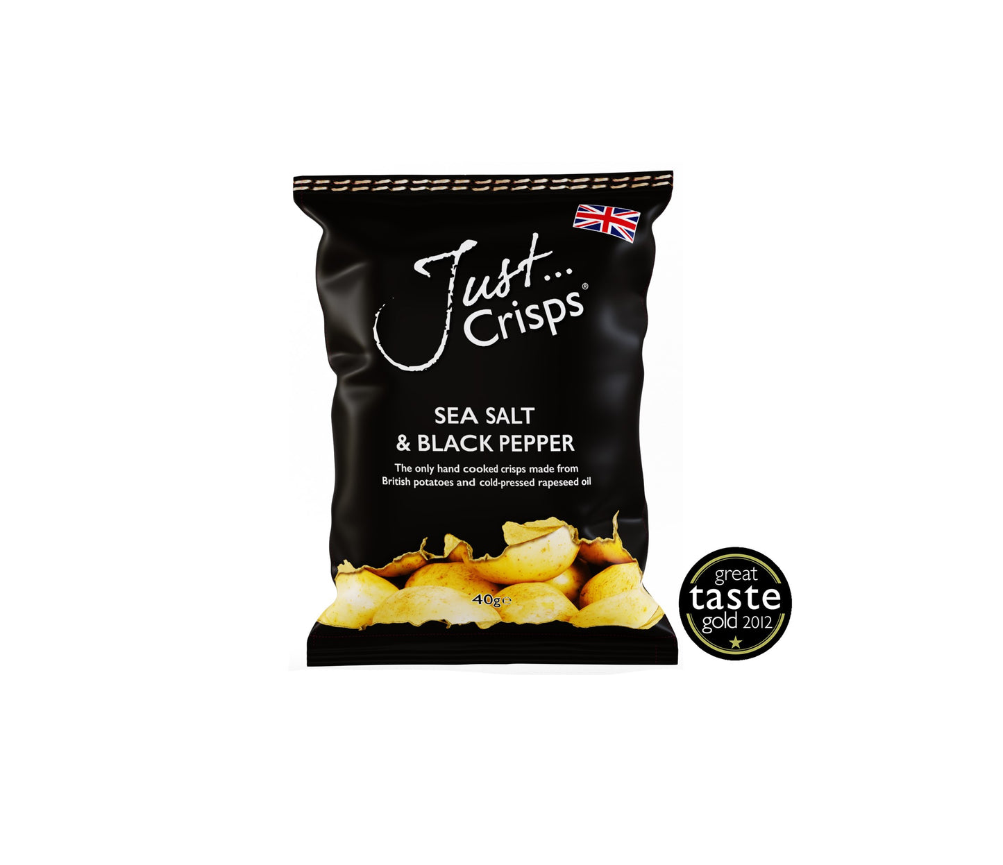 Sea Salt and Black Pepper Crisps 40g (Case of 24)