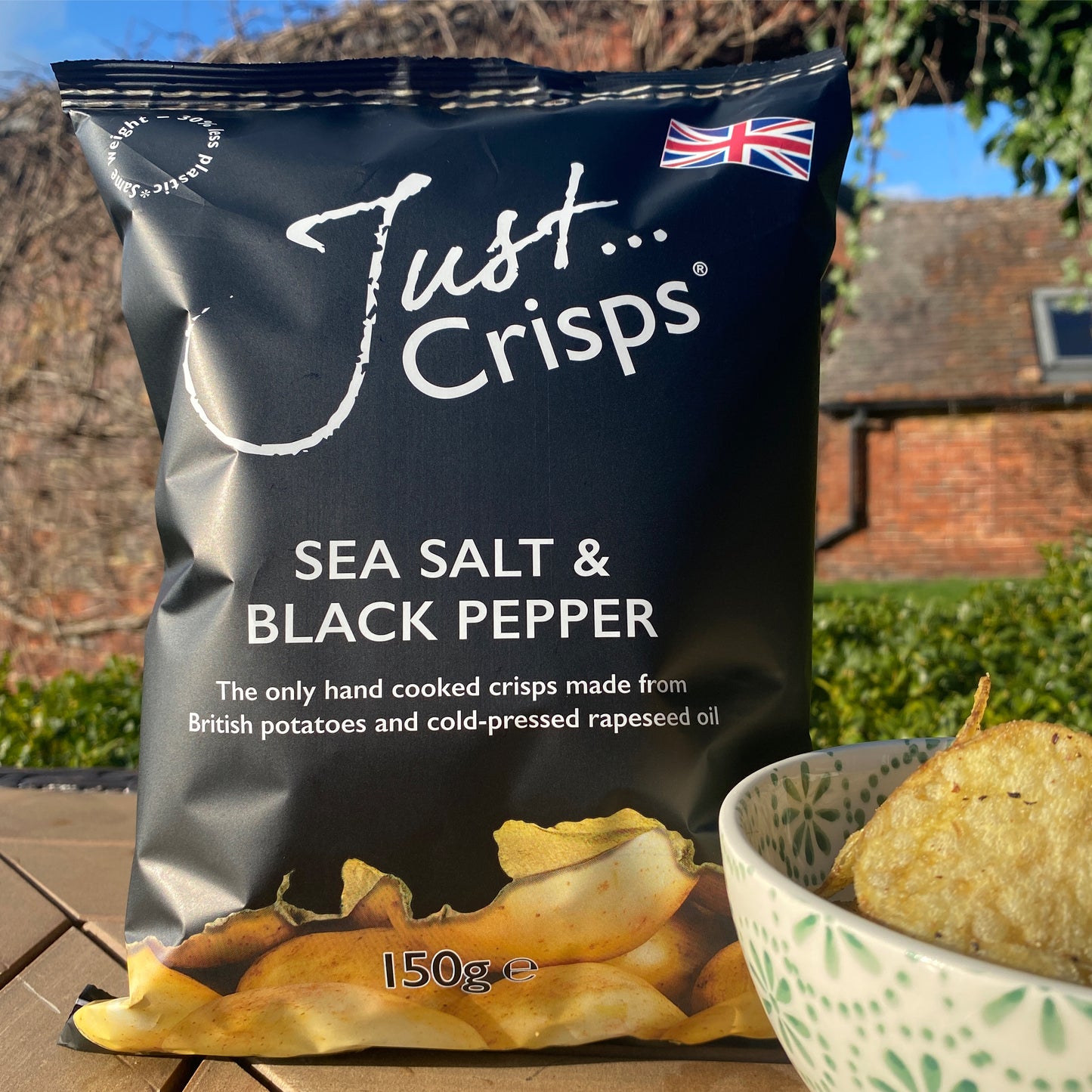 Sea Salt and Black Pepper Crisps 150g (Case of 12)