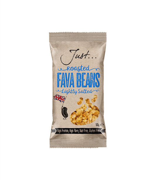 Roasted Fava Beans Lightly Salted 50g (Case of 20)